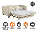 Sofá Cama  2 em 1 - Oferta Black